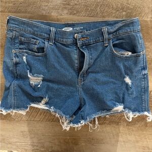 Old Navy Distressed Blue Jean Shorts